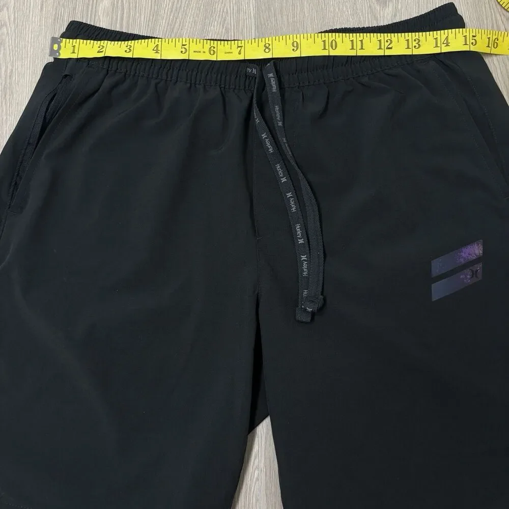 Hurley Avalanche Bundle Of 2 Athletic Shorts Drawstring Pockets Sz S Running Gym